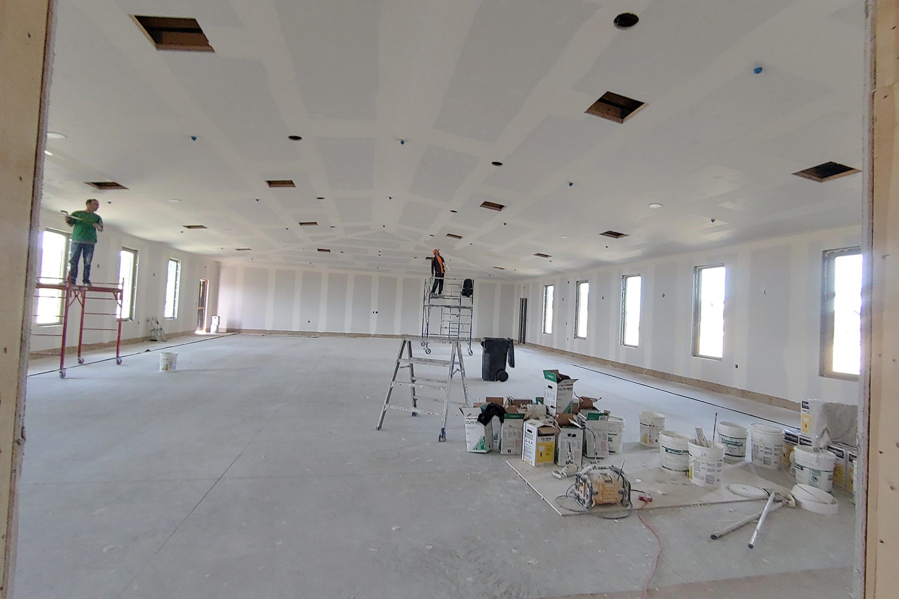 Finished drywall work by Top All Drywall